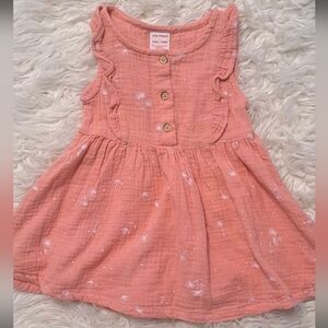 EUC Joe Fresh Pink Baby Dress with Button Details